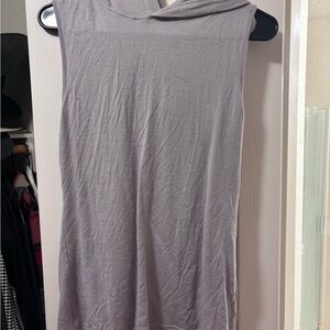 Tibi Wool Jersey Hoodie Tunic Top